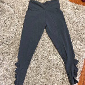 VS Grey Mesh Cutout Leggings